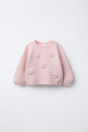 Zara ВЯЗАНЫЙ СВИТЕР С КРЮЧКОМ И ЦВЕТАМИ 501989125-644-6