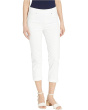 Chloe Pull-On Crop Rolled Cuff in Bright White