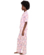 Elbow Sleeve Notch Collar Girlfriend PJ Set