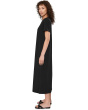 Pima Cotton Stretch Jersey Full Length Dress