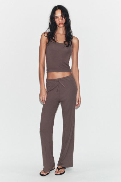 Zara ПРЯМЫЕ БРЮКИ В РУБЧИК 540365321-737-2
