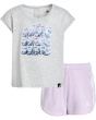adidas Kids Комплект сетчатых шорт-тройников с плиссировкой сзади (для малышей)