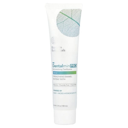 Biocidin Botanicals, Dentalmin Pro ™, реминерализующая зубная паста, со свежей мятой, 100 мл (3,4 унции)