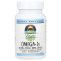 Source Naturals, веганские омега-3, 30 веганских капсул