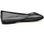 Jayna Leather-Trim Mesh Flats