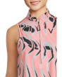 Whirlwind Print Sleeveless Polo