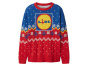 Женский вязаный свитер Lidl/синий/красный