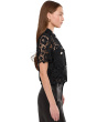 Patch Pocket Short Sleeve Lace Button Down