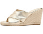 Fisella Cross Band Espadrille Wedge Sandals
