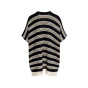 TOMMY HILFIGER Фирменный льняной пончо-кардиган, черно-белый_