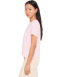 Jacee Shirred Shoulder Tee