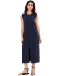 Pima Cotton Stretch Jersey Crew Neck Dress