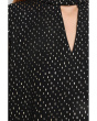 Mock Neck Front Keyhole Long Bell Sleeve