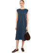 Cap Sleeve Column Dress with Side Slits