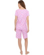Short Sleeve Henley Bermuda Shorts Pajama Set