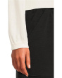 Shirred Sleeve Crew Neck Sweater