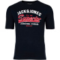 JACK AND JONES Мужская футболка JACK&JONES, 5 комплектов - футболка JJLEOGRA с круглым вырезом, с коротким рукавом и круглым вырезом, хлопок, с логотипом
