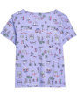 Plus Size V-Neck Tee & Bermuda Shorts Pajama Set