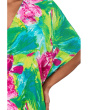 Tropic Crinkle Windowpane Caftan