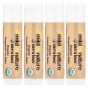 Mild By Nature, Sierra Bees™, органические бальзамы для губ, с ароматом грейпфрута, 4 шт. в упаковке, 4.25 г (0,15 унции)