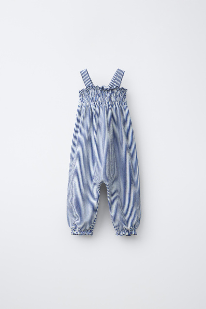 Zara КОМБИНЕЗОН В ПОЛОСКУ С ДЛИННЫМ РУКАВОМ И СМОКИНГОМ 519217938-420-6