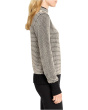 Funnel Neck Pixel Knit Sweater
