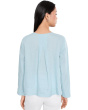 Organic Handkerchief Linen Split Neck Top