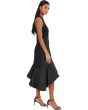Crepe Combo Taffeta Dress