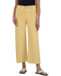 Gwen High-Rise Wide Leg Raw Hem 5 Pockets Zipper Fly