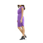 Rei_verschlu_-Kleid m. Raffungen, lila