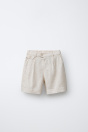 Zara КОСТЮМ-ШОРТЫ-БЕРМУДЫ ИЗ ЛЬНА 507671944-052-18