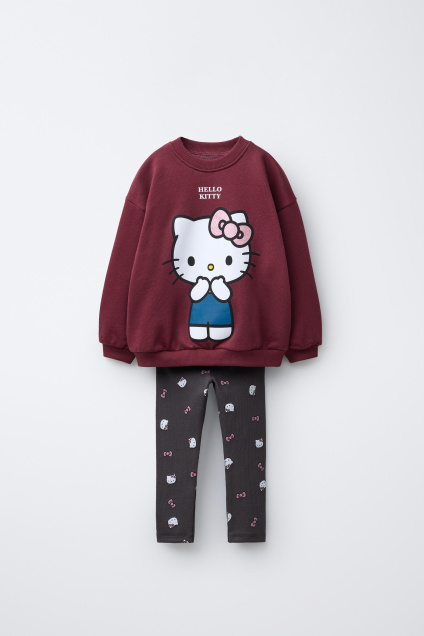 Zara КОМПЛЕКТ ТОЛСТОВКИ И ЛЕГГИНСОВ - HELLO KITTY SANRIO 495680115-681-18
