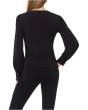 Long Sleeve V-neck Shirred Button Down Knit