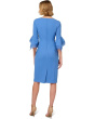 Knit Crepe Tiered Sleeve Dress