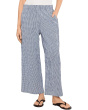 Organic Cotton Pucker Check Ankle Wide Pants