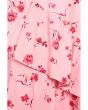 Asymmetrical Ruffle Hem Midi Dress