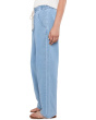 Relaxed Drawstring Pull-On Denim Pants