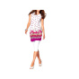 Tunikakleid, wei_-fuchsia