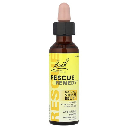 Bach, Original Flower Remedies, Rescue Remedy®, натуральное средство для снятия стресса, 20 мл (0,7 жидк. унции)
