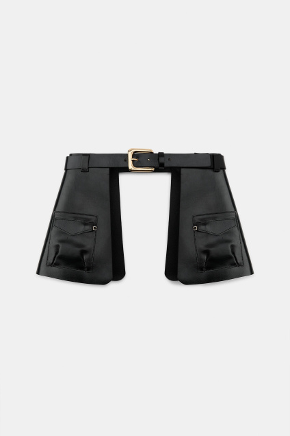 Zara Кожаный пояс ДЛЯ ЮБКИ С КАРМАНАМИ 520415726-800-80