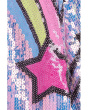 Lavender Shooting Star Sequin Bomber (Little Kid/Big Kig)