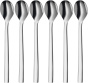 WMF Nuova Latte Macchiato Löffel Set 6-teilig, lange Löffel 19 cm, Joghurtlöffel, Cromargan Edelstahl poliert, spülmaschinengeeignet
