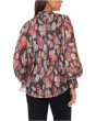 V-Neck Balloon Sleeve Blouse
