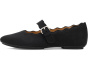 Delicato Wave-Edge Canvas Mary Janes