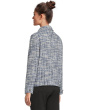Button Front Woven Boucle Boxy Shacket