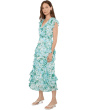 Ruffle Wrap Midi Dress