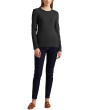 Cotton-Blend Long-Sleeve Top
