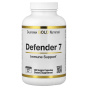California Gold Nutrition, Defender 7, добавка с витаминами A, C, D3 и B6, цинком, селеном и бета-глюканом, 180 растительных капсул