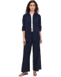 Organic Handkerchief Linen Classic Collar Long Shirt