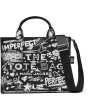 Marc Jacobs Женская холщовая сумка-тоут среднего размера в стиле панк Scribble